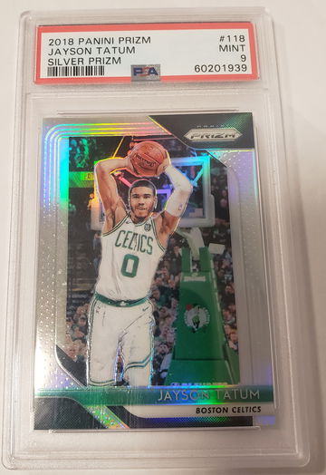 2018 Jayson Tatum Prizm Silver PSA 9