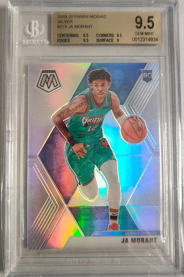 2019 MOSAIC Silver PRIZM RC rookie Ja Morant BGS 9.5