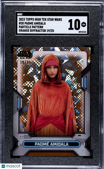 2023 Topps High Tek Star Wars Padme Amidala #30 SGC 10