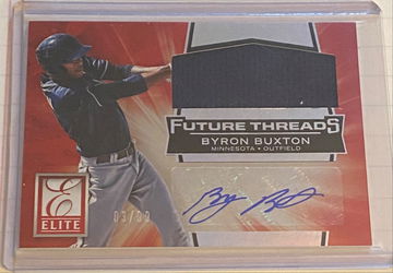 2015 Panini Elite Byron Buxton auto/relic /99