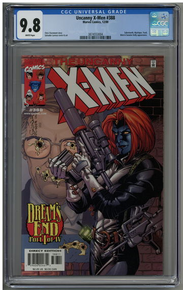 Uncanny X-Men 388 CGC 9.8 Dream's End Mystique cover