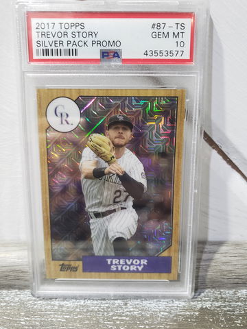 2017 Topps Silver Pack Promo Trevor Story psa 10