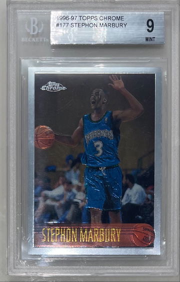 Stephon Marbury 2006-07 topps chrome rc rookie bgs 9