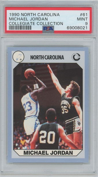1990 North Carolina Michael Jordan Collegiate Collection #61  PSA 9