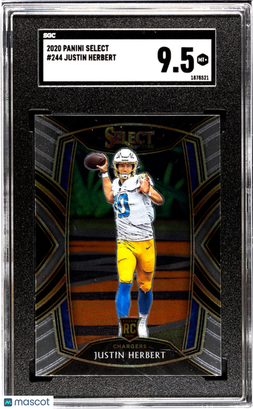 2020 Panini Select Justin Herbert #244 SGC 9.5
