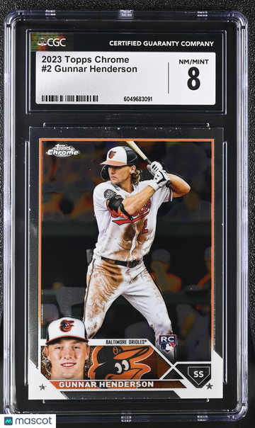 2023 Topps Chrome Gunnar Henderson #2 CGC 8