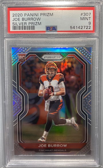 Joe Burrow Silver Prizm RC PSA 9!!