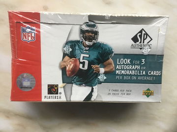 2005 Upper Deck SP Authentic Football hobby box