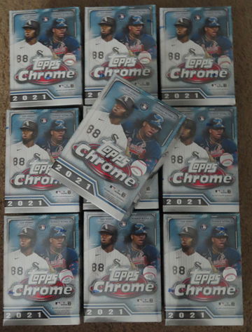 10x 2021 Topps Chrome Blasters