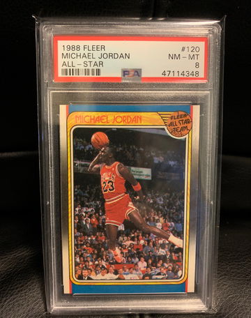 Jordan 1988 Fleer All Star PSA 8