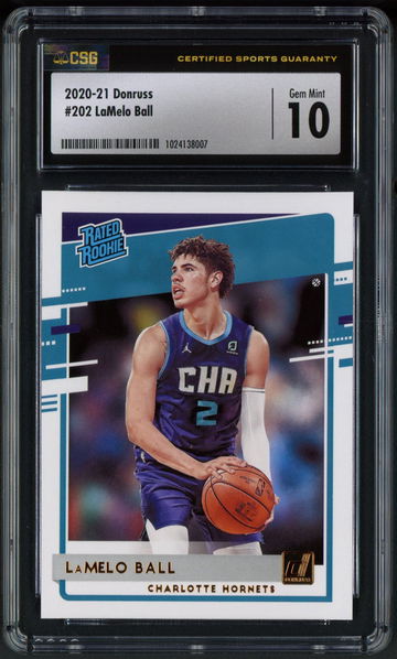 2020-21 Donruss Lamelo Ball Rated Rookie #202 - CSG Gem Mint 10