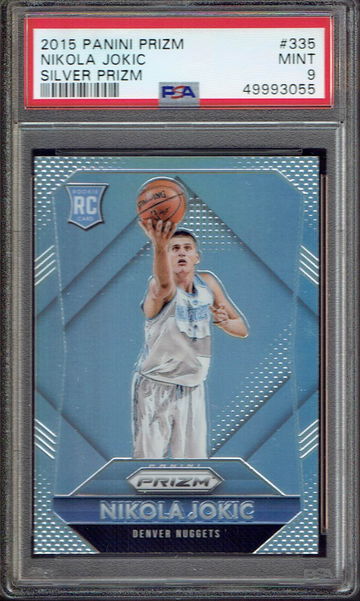 Nikola Jokic 2015 Panini Prizm Silver RC PSA 9
