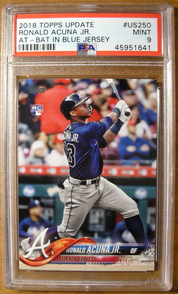Ronald Acuna Jr. 2018 Topps Update #US250 PSA 9 RC