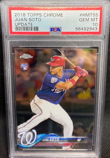 Juan Soto Topps Chrome Rookie PSA 10
