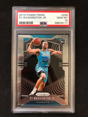 2019 Panini Prizm - PJ Washington Jr - Rookie Base PSA 10 Gem Mint