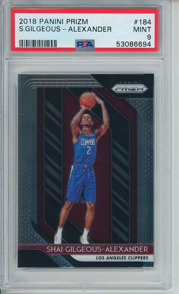 2018 Shai Gilgeous-Alexander Prizm PSA 9 Mint