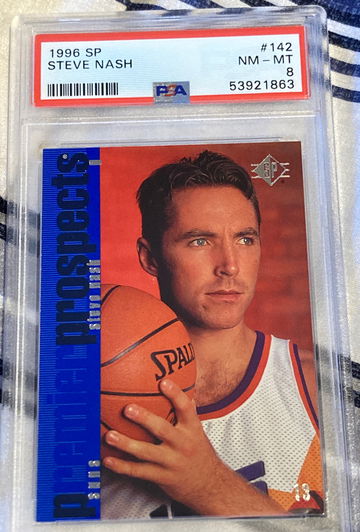 1996 SP Steve Nash Rookie PSA 8