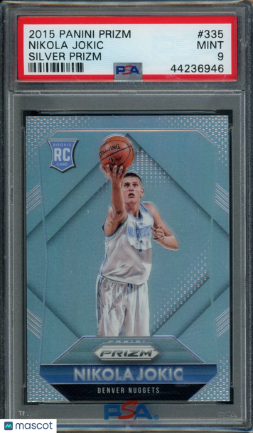 2015-16 Panini Prizm Nikola Jokic Silver Prizm PSA 9 #335 Rookie RC
