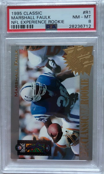 1995 Classic NFL Rookie Experience Marshall Faulk #R1 RC