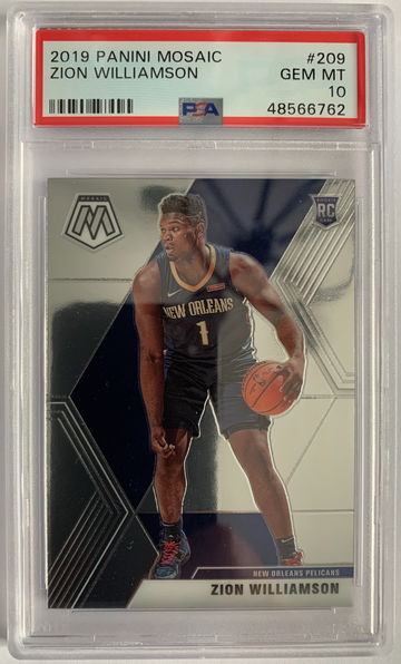 2019 Panini Mosaic Zion Williamson  PSA 10 Gem Mint