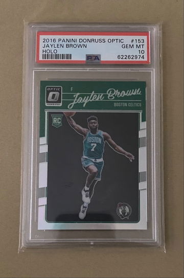 2016 Panini Jaylen Brown rookie Holo silver PSA10 