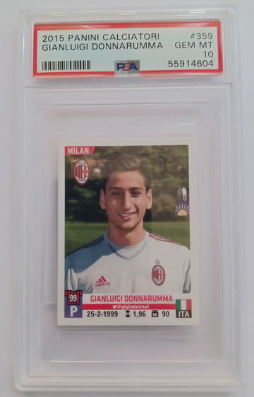 2015 Panini Calciatori Gianluigi Donnarumma RC PSA 10 (SHIPS TRACKED FROM CANADA)