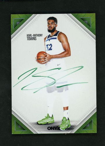 2022 Onyx Sample Green Ink Karl-Anthony Towns Auto /6