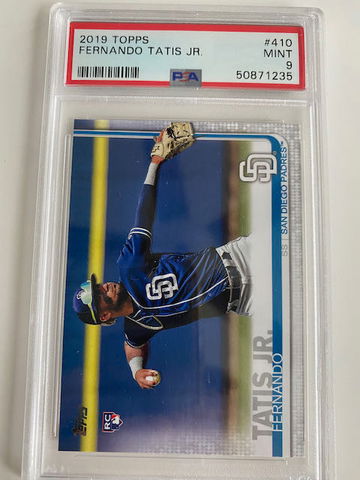 2019 Topps Fernando Tatis Jr. Rookie Card #203 PSA 9 MINT Padres RC #410 