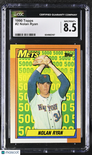1990 Topps Nolan Ryan #2 CGC 8.5