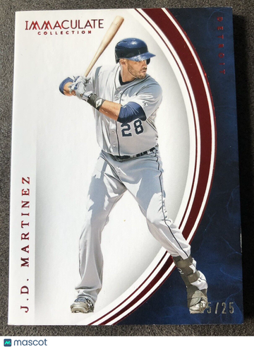 2016 Immaculate Collection #94 J. D. Martinez Red SP 05/25 Detroit Tigers