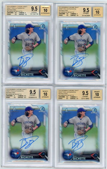 2016 Bo Bichette Ref Auto x 4