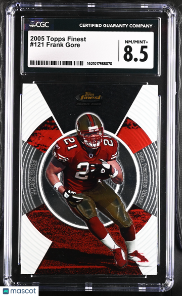 2005 Topps Finest Frank Gore #121 CGC 8.5