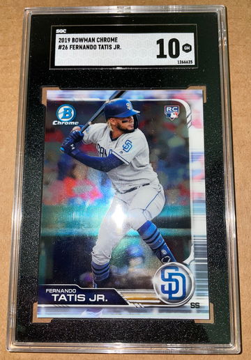 2019 Bowman Chrome Fernando Tatis Jr #26 Gem Mint 10 San Diego Padres