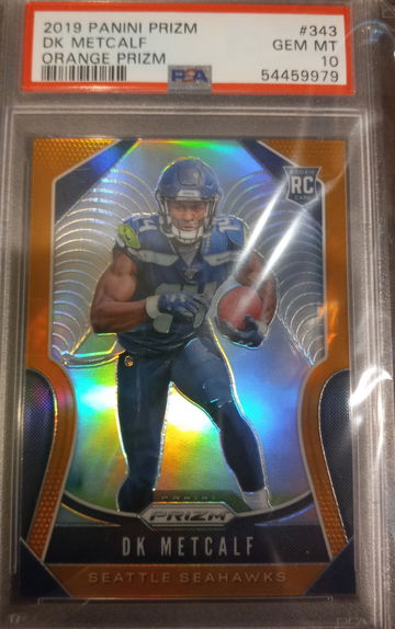 Dk metcalf orange prizm /249 psa10 pop 11