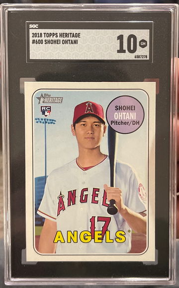 2018 Topps Heritage High Number Shohei Ohtani #600 SGC 10