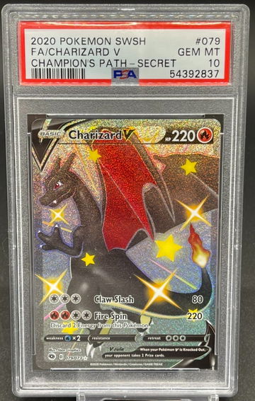 2020 Pokémon SWSH Charizard V Secret PSA 10