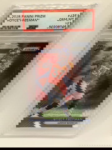 Royce Freeman 2018 Panini Prizm #224 Rookie RC PSA 10