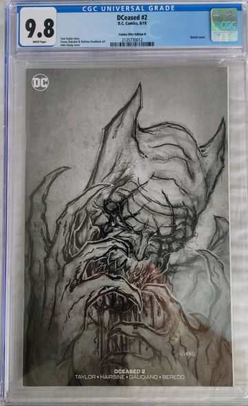 DCEASED #2 CGC 9.8 COMIC ELITE EDITION B ONLY 1000 COPIES C.O.A. INCLUDED 311/1000.