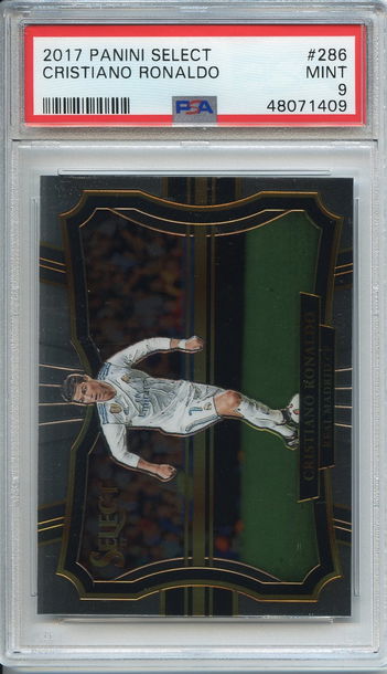 Cristiano Ronaldo 2017 Select Field Level #286 PSA 9 NEP 409
