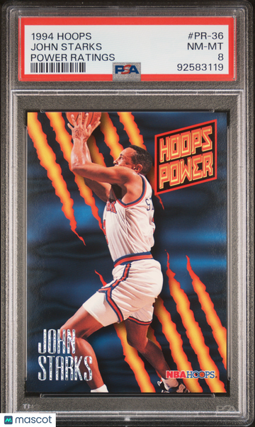 1994 Hoops Power Ratings John Starks #PR-36 PSA 8