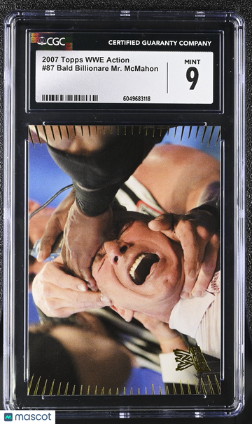 2007 Topps WWE Action Bald Billionare Mr. McMahon #87 CGC 9