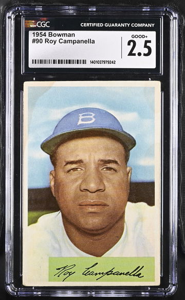1954 BOWMAN ROY CAMPANELLA #90 CGC 2.5 BS.C1.40
