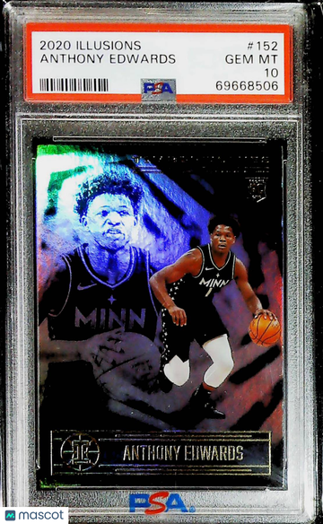 Anthony Edwards 2020-21 Panini Illusions #152 Rookie RC PSA 10