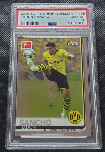 2019 Topps Chrome Jadon Sancho PSA 10