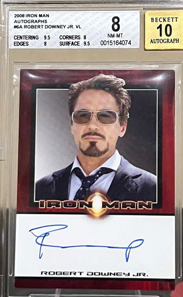 2008 Marvel Iron Man Robert Downey Jr. Autograph