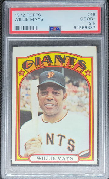 1972 Topps Willie Mays #49 PSA 2.5 Good+