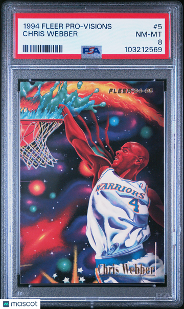 1994 Fleer Pro-Visions Chris Webber #5 PSA 8