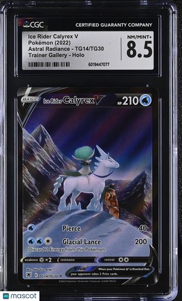 2022 Pokémon Astral Radiance Ice Rider Calyrex V Trainer Gallery CGC 8.5 #TG14/TG30