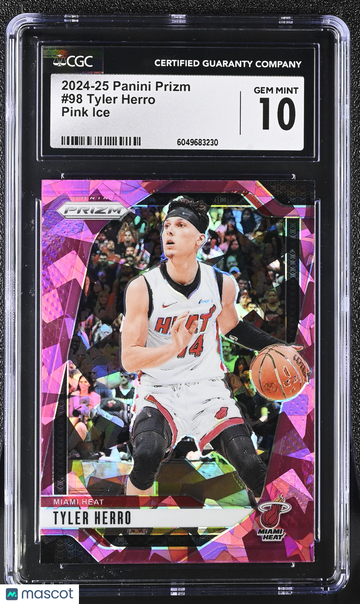 2024-25 Panini Prizm Tyler Herro #98 Pink Ice CGC 10