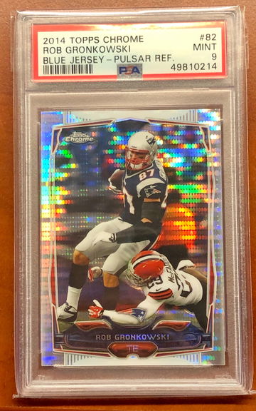 2014 Topps Chrome Pulsar Rob Gronkowski PSA 9